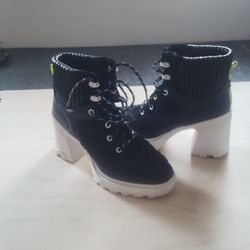 SOREL Brex Heel Cozy Lace Ip Shearling Boots Retail $200
