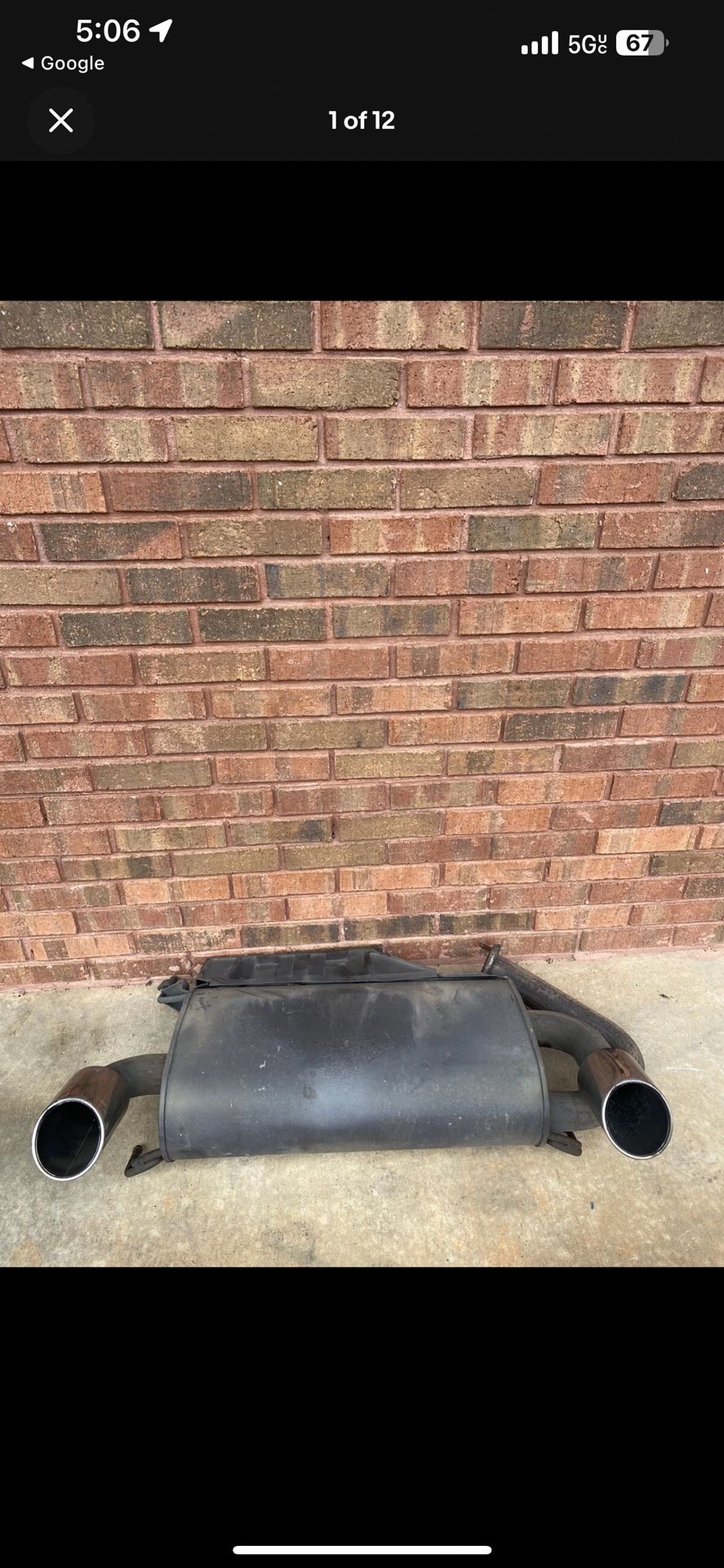 2003-2009 Nissan 350Z Main Exhaust Muffler Assem 20100-EV00A Calsonic OEM(2154)A