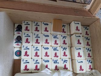 Complete Mahjong Set -Japanese Vintage