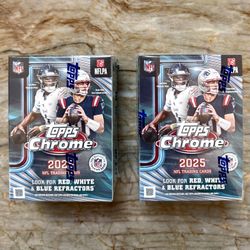 TOPPS CHROME FOOTBALL 2025 VALUE BOX BLASTER