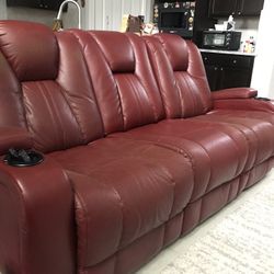 Leather Sofa Recliner 