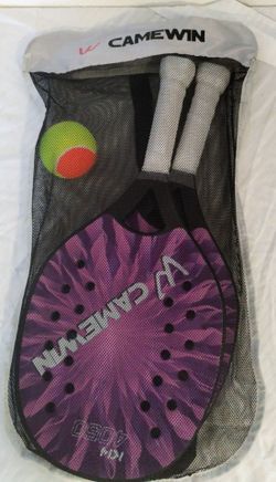 Brand New Camewin 4050 Beach Tennis Paddle Set (2 Paddles & Ball)