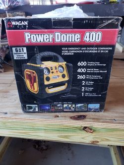 Power dome 400 jump starter and air compressor