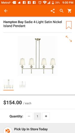 Hampton Bay light fixture