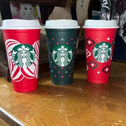 Starbucks Reusable Christmas Cups 