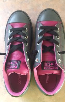 Converse CT Street Slip Thunder/Pink Size 4 Juniors Brand New