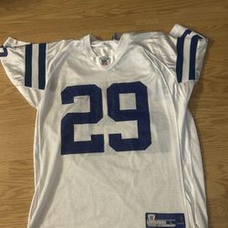 Joseph Addai Indianapolis Colts Jersey Mens Large White Reebok NFL Football #29