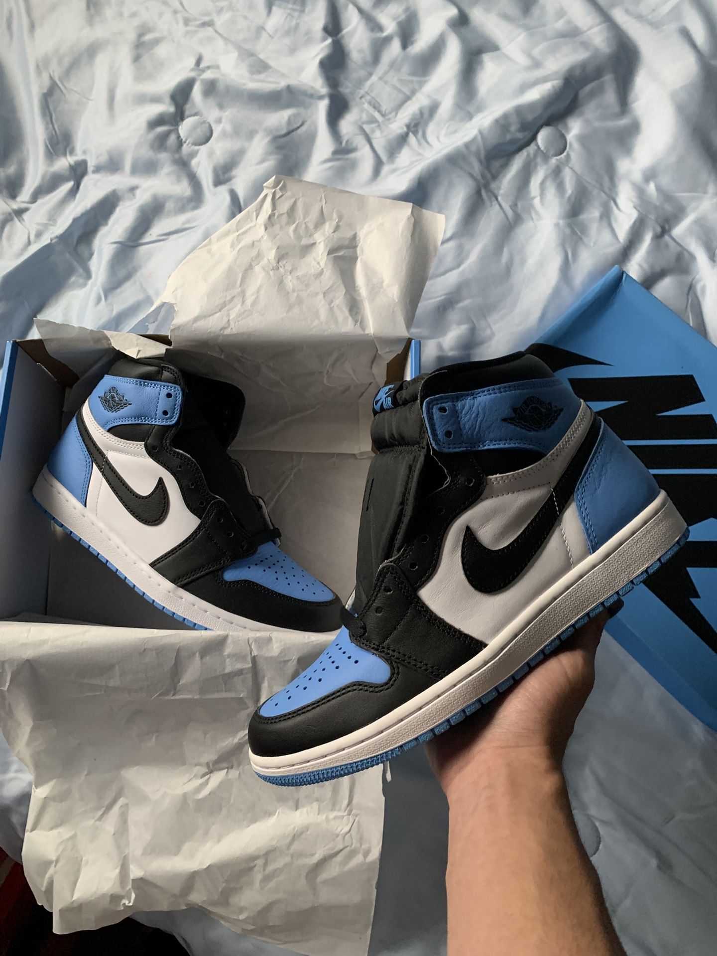 Jordan 1 Unc Toe Size 8m/9.5W