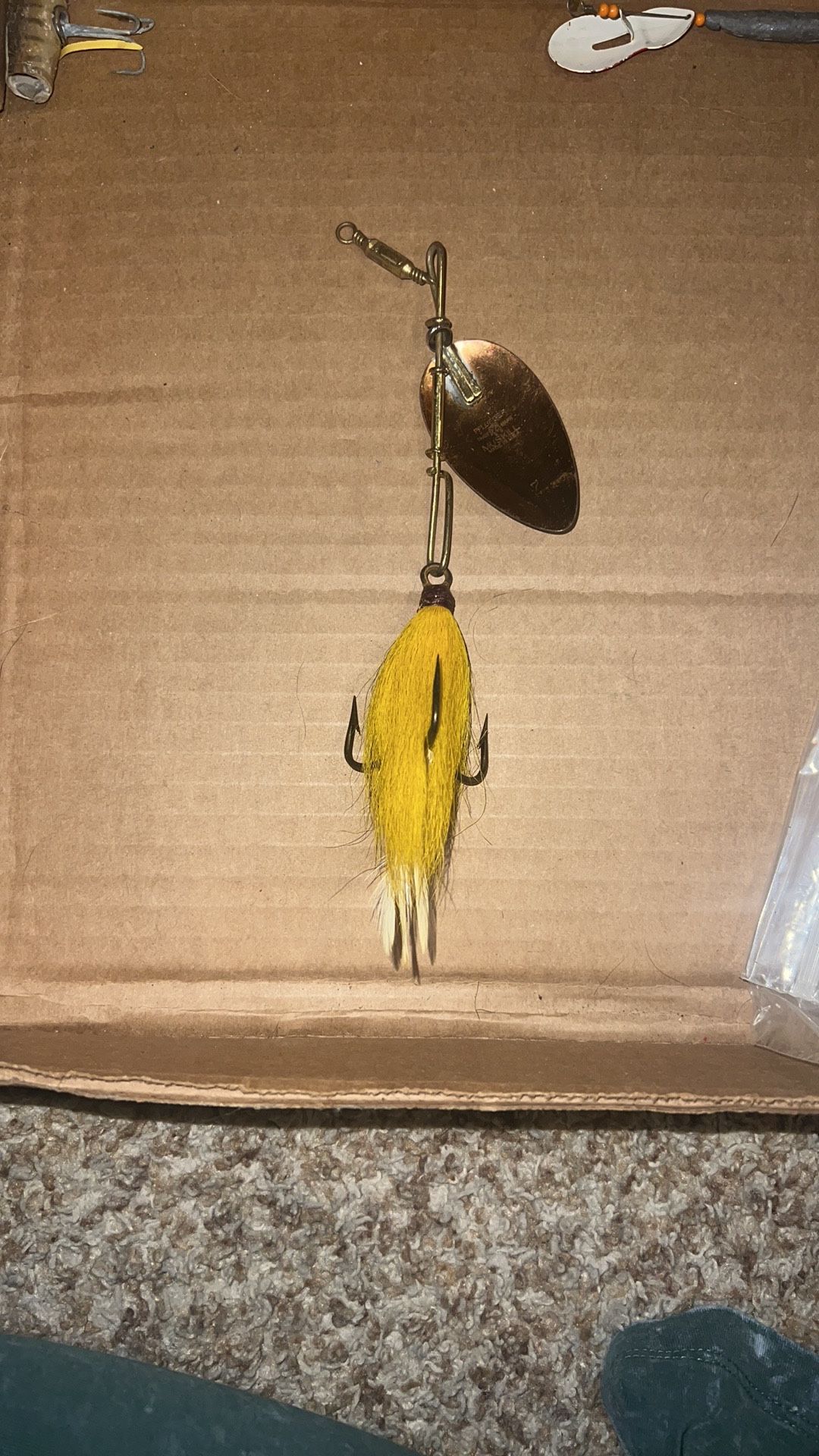 Vintage Yellow Fishing Lure