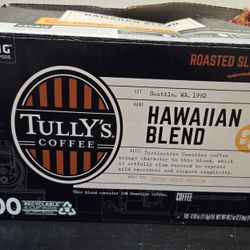 Tully's Coffe K Cups Hawaiian Blend. Past Date.