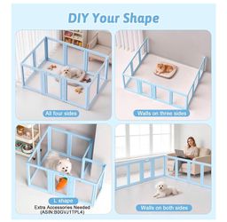 Tall - Acrylic Dog Playpen Indoor, Puppy Playpen