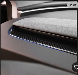Dash Air Vent Trim Cover Accent Glossy Black Compatible With Tesla Model 3
