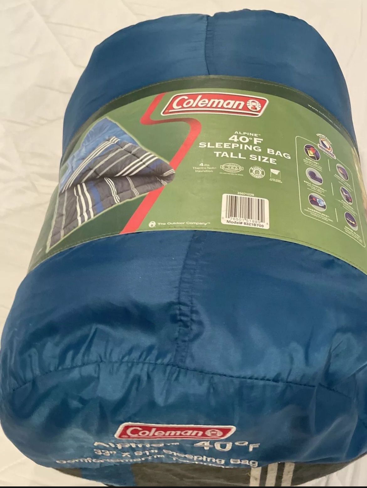 Coleman Alpine 40 Degrees Tall Sleeping Bag