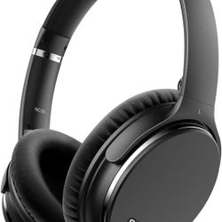 Audífonos con cancelación de ruido inalámbricos Bluetooth 5.0, carga rápida sobre el oído, ligeros Audífonos Srhythm NC35 con micrófono, bajos mega, m