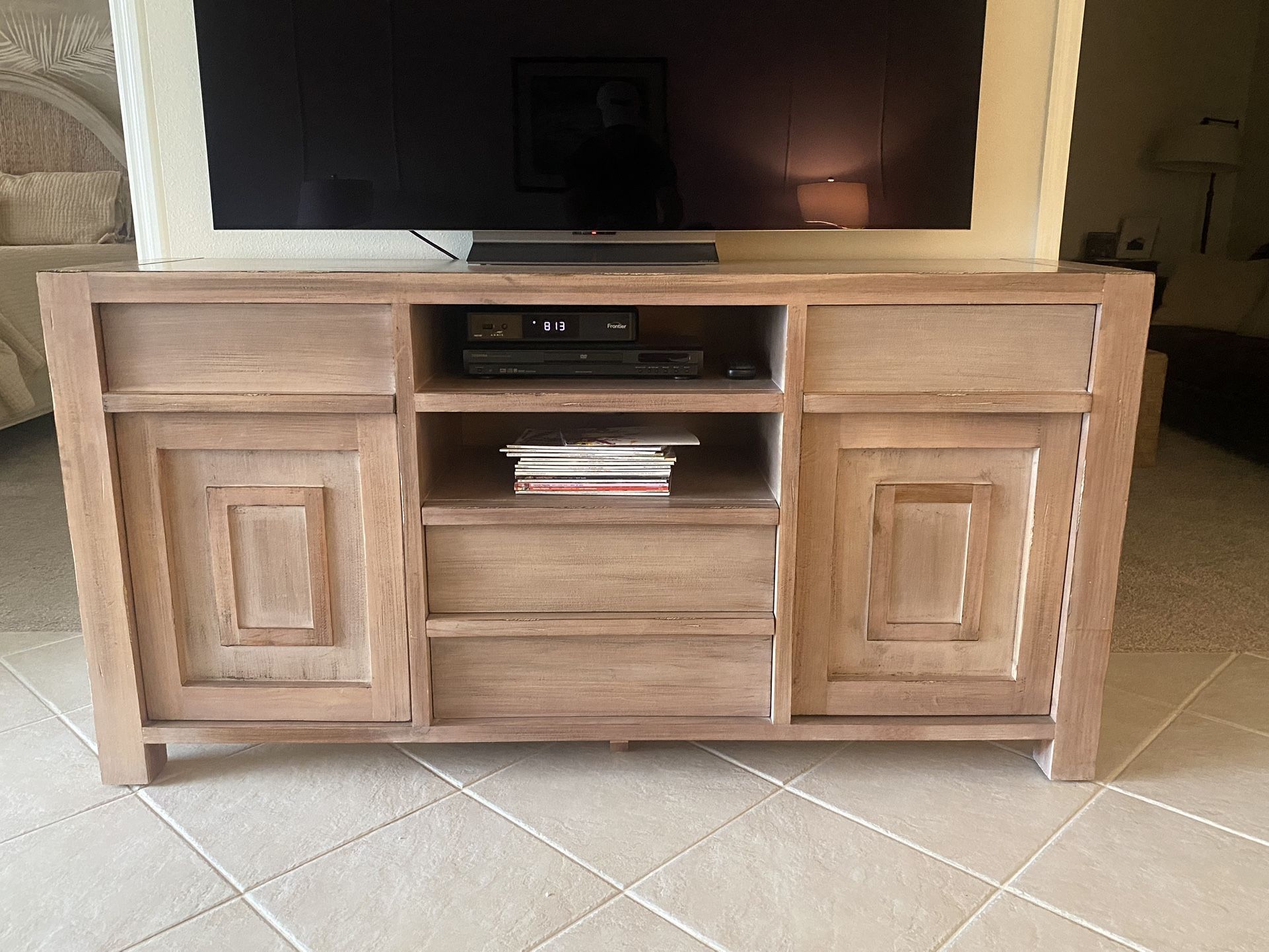 Wood TV Console 