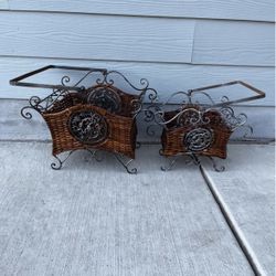 Vintage Wicker Baskets (2) 