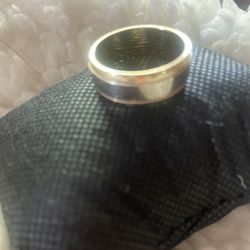 Mens 14kt Size 10 White & Yellow Gold , Heavy Solid Mens Wedding Ring $499.00