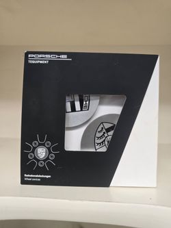 Porsche wheel centres.