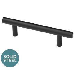LIBERTY Solid Bar 3 in. (76 mm) Matte Black Cabinet Drawer Bar Pulls

QUALITY WEIGHT YOU CAN FEEL(51 AVAILABLE SOLD SEPARATELY)