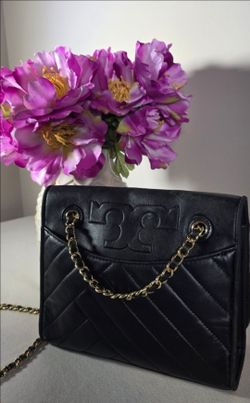 Tory Burch Alexa Convertible Shoulder/Crossbody Women's Bag with the Tory Burch Logo on the Exterior and in the Interior