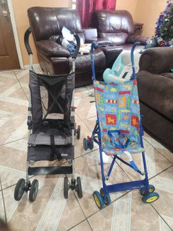 2 strollers