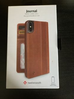 iPhone X leather wallet case
