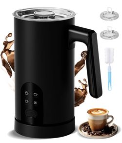 🔥Brand new🔥 Electric Milk Frother, 4-in-1 Automatic Milk Frother and Steamer 11.8oz/350 ml, Hot and Cold Foam Maker, Milk steamer Warmer Heater Foam