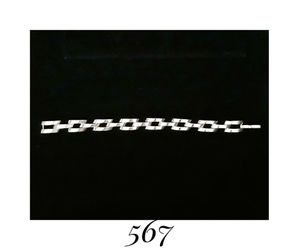 8.5" Large, Wide & Heavy Handcrafted Solid Sterling Silver Modernist Link Bracelet, signed