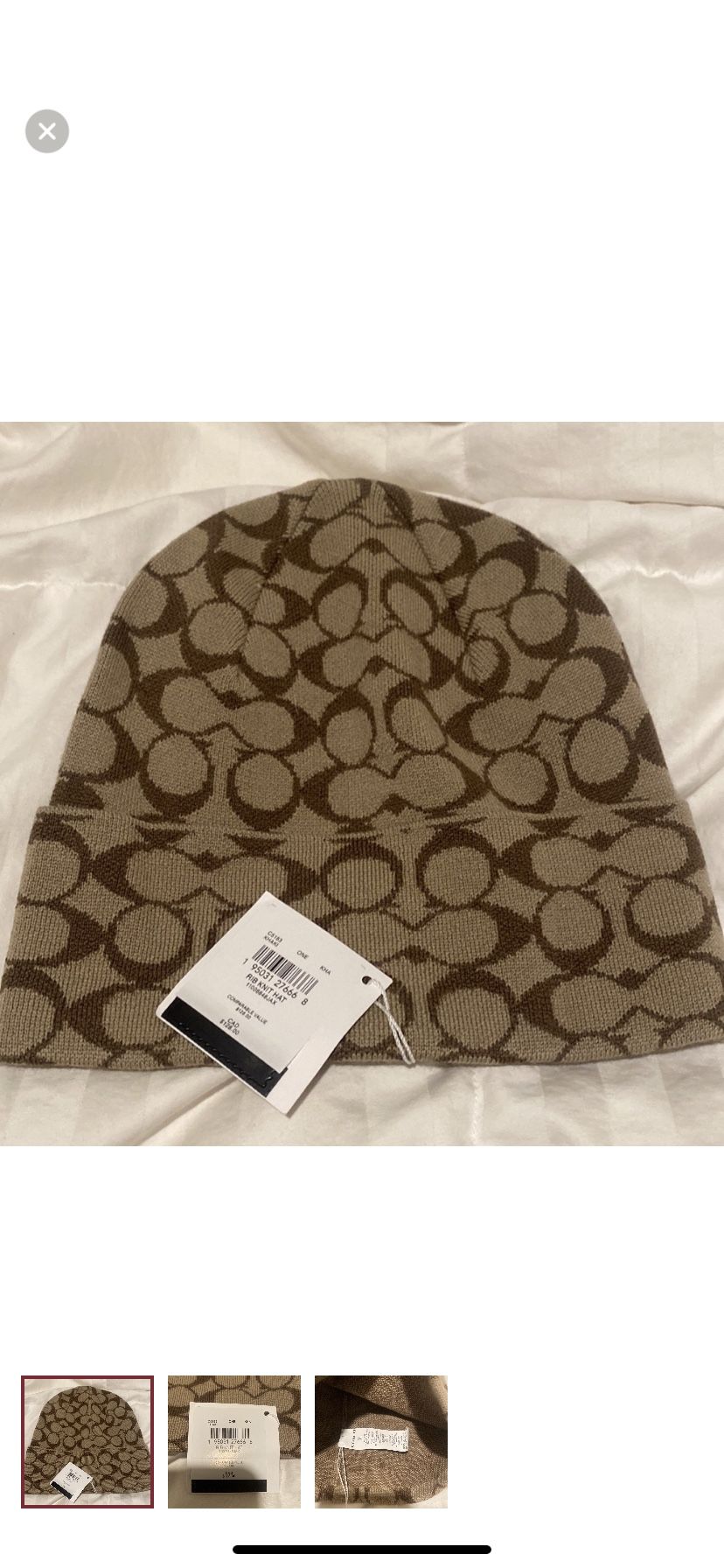 *NEW* COACH Rib Knit hat
