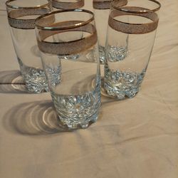 Five elegant beautiful glasses NEW 