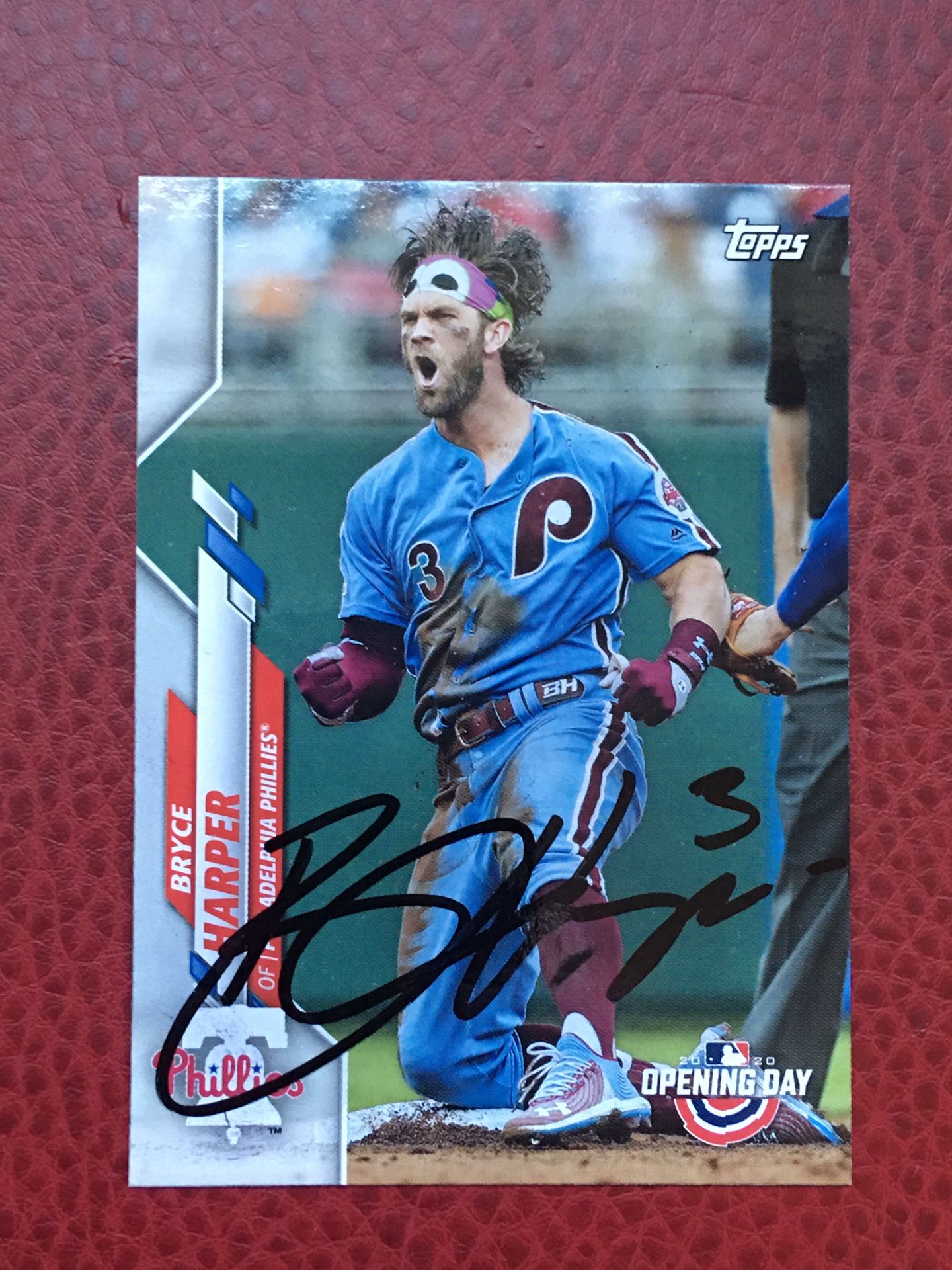 Autograph Card Signed By Bryce Harper.
