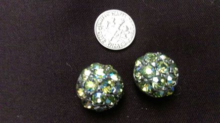 Vintage gorgeous multicolored rhinestone buttons