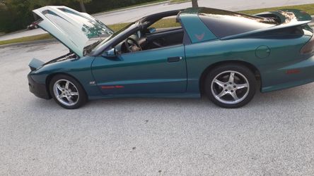 1995 firebird trans am  colors blue green