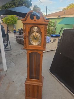 Vintage Tempus Fugit Grandfather Clock