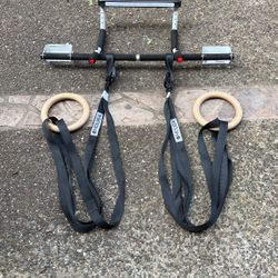 Perfect Fitness Multi Gym And MDUSA Olympic Rings With Adjustable Straps   