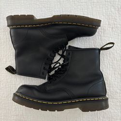 Men’s Dr. Doc Martens Pascal Combat Boots Safety Shoes Black Leather size 10