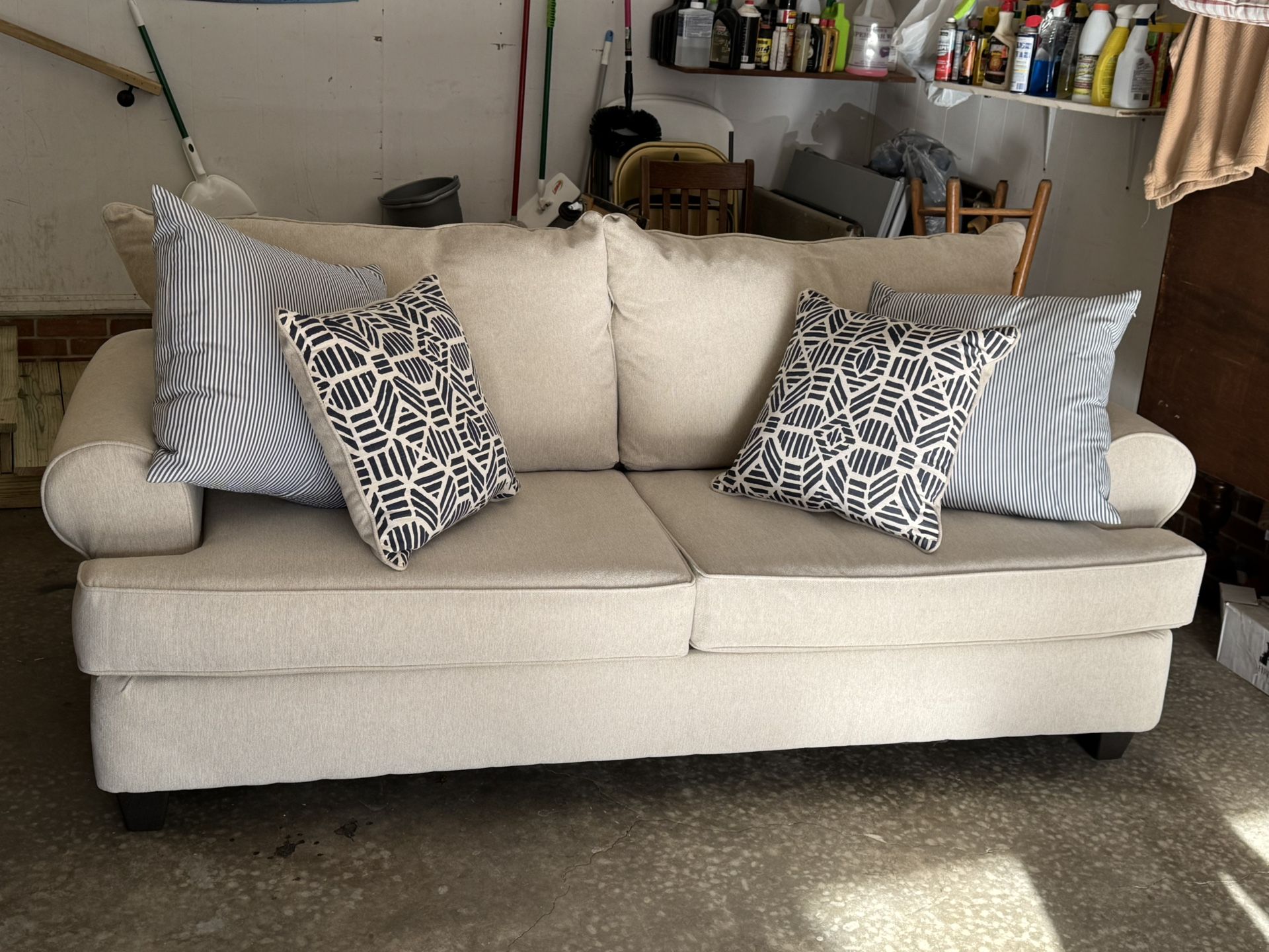 Cream Colored Sofa