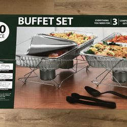 King Zack Buffet Set 30piece. Everything You Need For 3 Complete Sets!, New In Seal Box