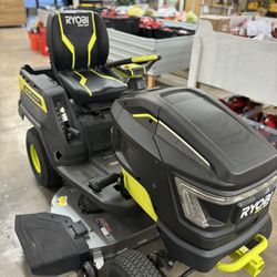 Used Like New) Ryobi 80V HP Brushless 42 in. Battery Electric Cordless Riding Lawn Tractor 