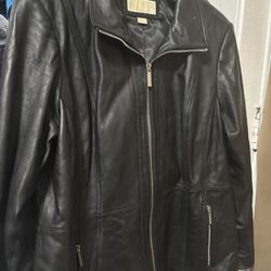 Michael Kors Leather Jacket Xxl