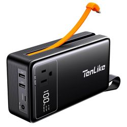Portable Power Station 99.9Wh Power Bank for Camping Essentials Small Electric Mini Generator Large Lithium Battery with 110V AC Plug in Output 60W Ty