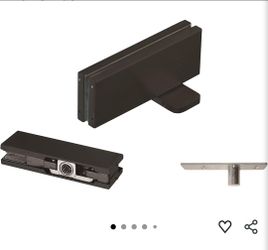 6232: New Hydraulic Self Closing Pivot Door Closer (Hold Open) for Glass Door + Top Patch + Top Pivot, No Floor Digging Matte Black