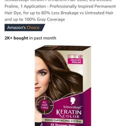 Keratin Permanent Hair Color Dark Ash Brown