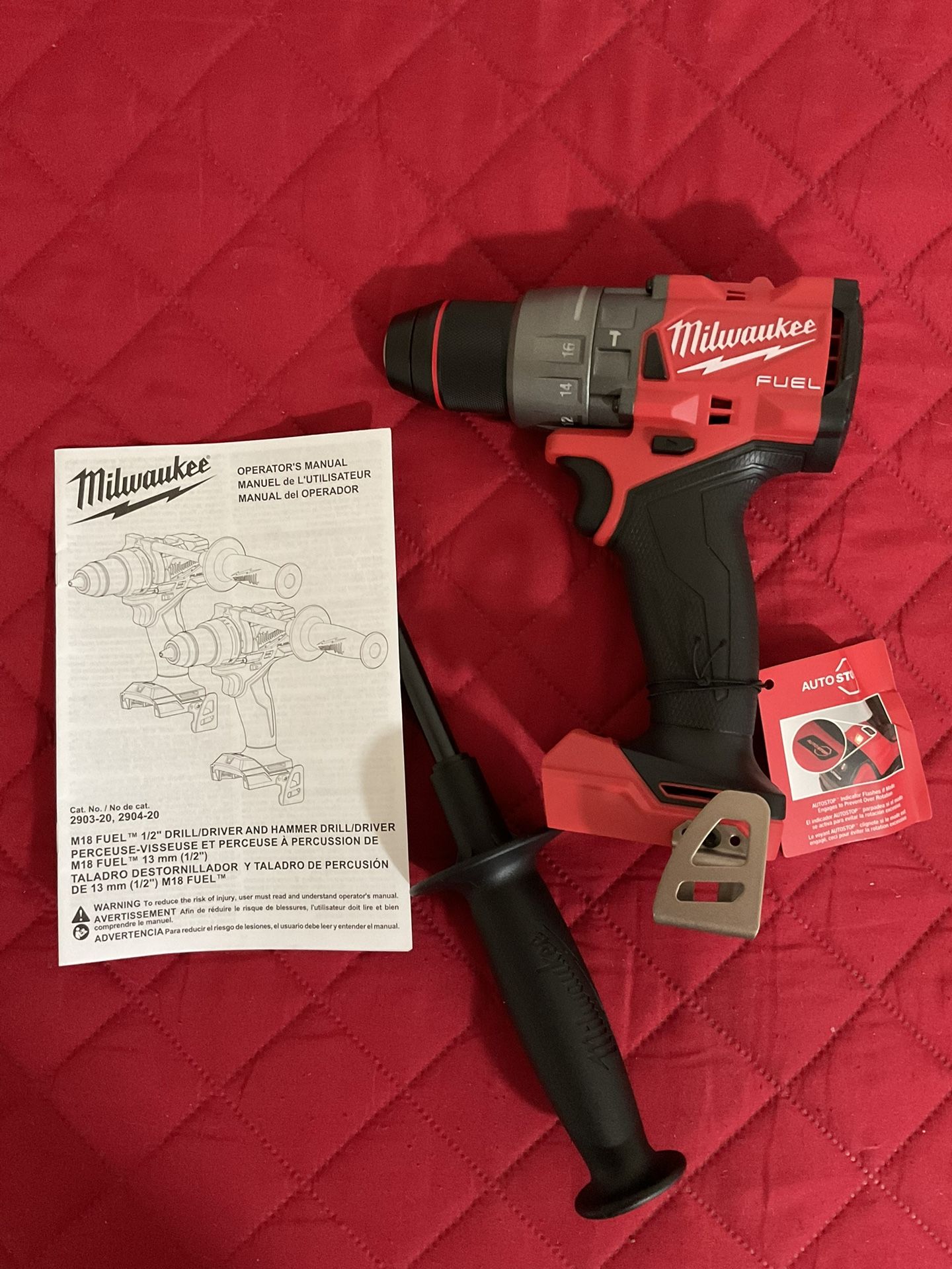 Milwaukee. M18 FUEL Lithium Ion 1/2” Brushless Cordless Hammerdrill (Tool Only). 2904-20.