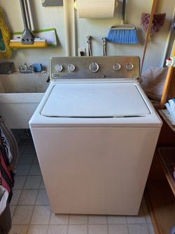 $100 for both Maytag White washer and dryer