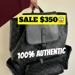 Authentic Louis Vuitton Black Backpack 