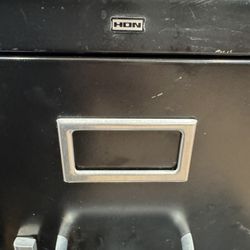 Black Upright File cabinet 4 Drawer