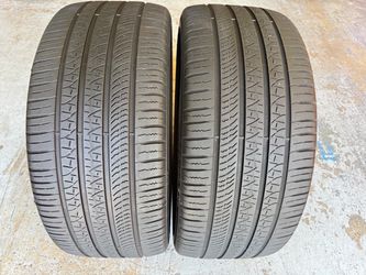 Two Tires 285/35/22 Pirelli Scorpion Zero PNCS With 65% Left Tesla Model X EV