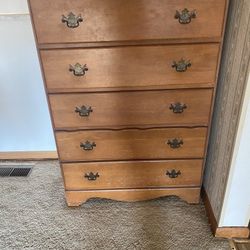 44 Inch x 29 Inch 5 Drawer Cabinet/Dresser