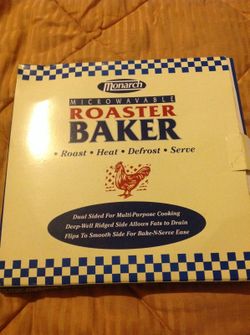 Microwavable roaster/baker